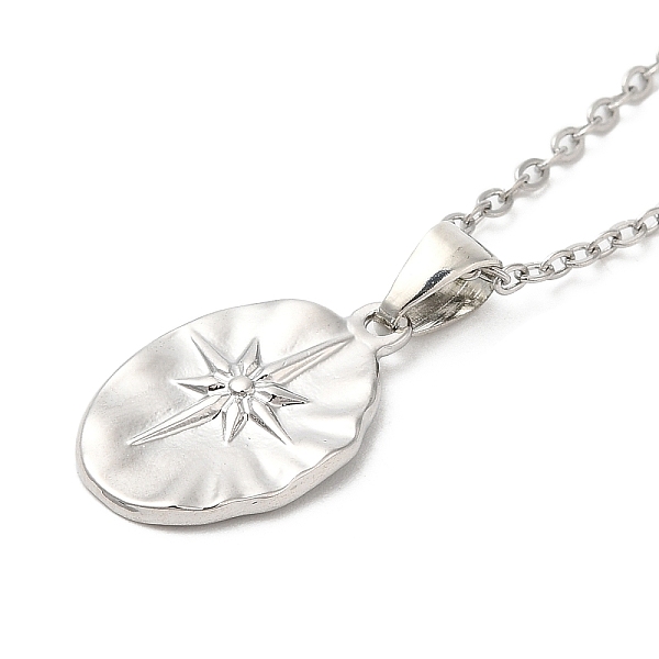 PandaHall Zinc Alloy Pendant Necklaces, Oval with Star, Platinum, 18.31 inch(46.5cm) Alloy Oval
PandaHall Zinc Alloy Pendant Necklaces, Oval with Star, Platinum, 18.31 inch(46.5cm) Alloy Oval