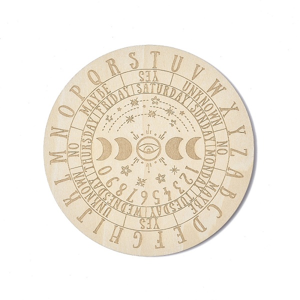PandaHall Wooden Carved Cup Mats, Heat Resistant Pot Mats, Tarot Theme Pendulum Board, for Home Kitchen, Flat Round, Moon Phase Pattern..., Orange
PandaHall Wooden Carved Cup Mats, Heat Resistant Pot Mats, Tarot Theme Pendulum Board, for Home Kitchen, Flat Round, Moon Phase Pattern..., Orange