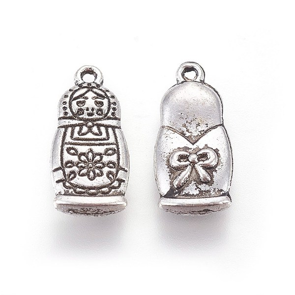 PandaHall Tibetan Style Alloy Pendants, The Russian Matryoshka Doll/Russian Doll Shape, Cadmium Free & Lead Free, Antique Silver, 18x8.5x3mm...
PandaHall Tibetan Style Alloy Pendants, The Russian Matryoshka Doll/Russian Doll Shape, Cadmium Free & Lead Free, Antique Silver, 18x8.5x3mm...