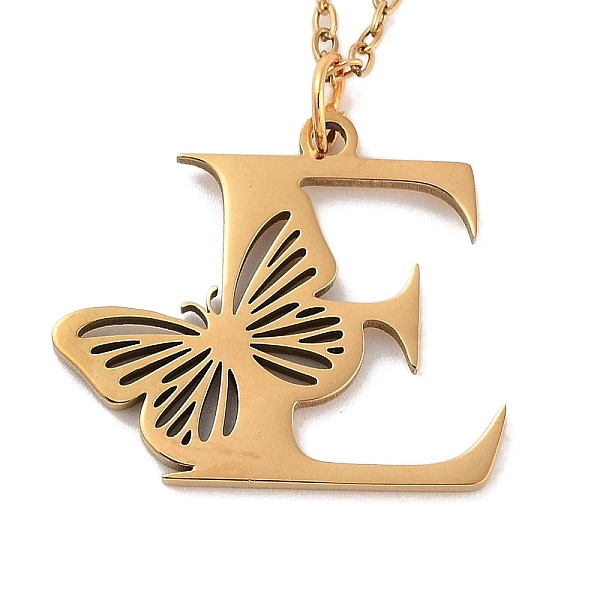 PandaHall Vacuum Plating 201 Stainless Steel Necklaces, Letter E, 12.09 inch(30.7cm) pendant: about 19x22mm. 201 Stainless Steel Letter E
PandaHall Vacuum Plating 201 Stainless Steel Necklaces, Letter E, 12.09 inch(30.7cm) pendant: about 19x22mm. 201 Stainless Steel Letter E