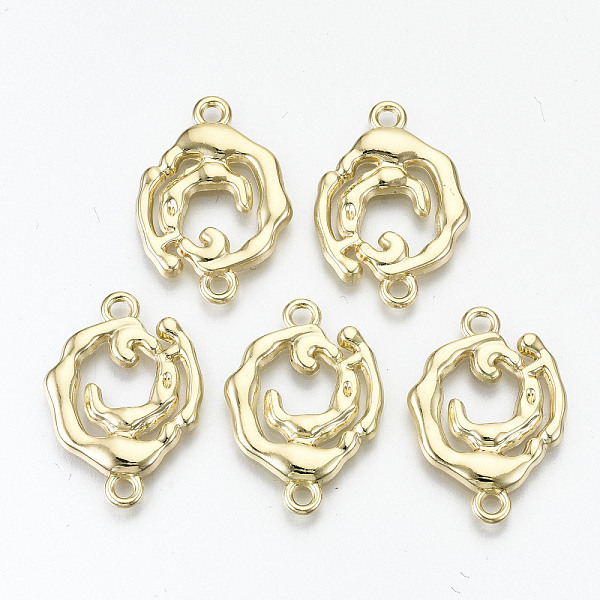 PandaHall Rack Plating Alloy Links Connectors, Cadmium Free & Nickel Free & Lead Free, Vortex, Light Gold, 28x19.5x2mm, Hole: 2mm Alloy...
PandaHall Rack Plating Alloy Links Connectors, Cadmium Free & Nickel Free & Lead Free, Vortex, Light Gold, 28x19.5x2mm, Hole: 2mm Alloy...