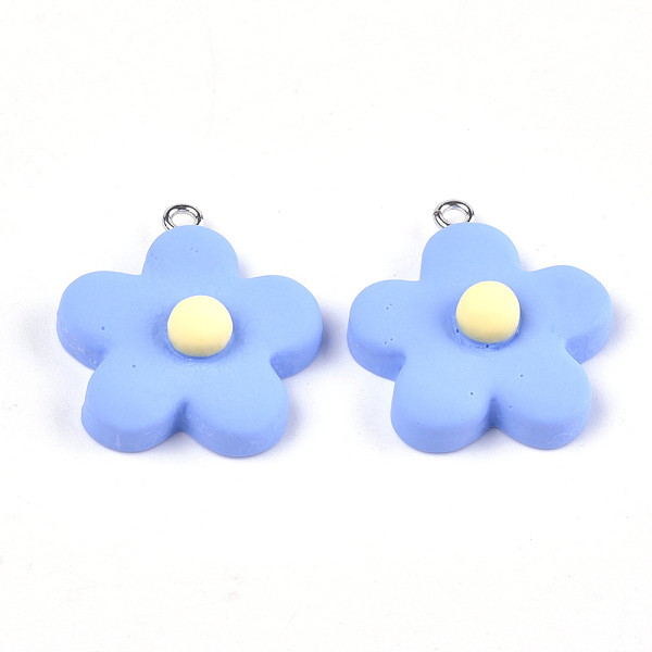 PandaHall Resin Pendants, with Platinum Plated Iron Findings, Flower, Cornflower Blue, 23~24x20~22x9~10mm, Hole: 2mm Iron+Resin Flower Blue
PandaHall Resin Pendants, with Platinum Plated Iron Findings, Flower, Cornflower Blue, 23~24x20~22x9~10mm, Hole: 2mm Iron+Resin Flower Blue