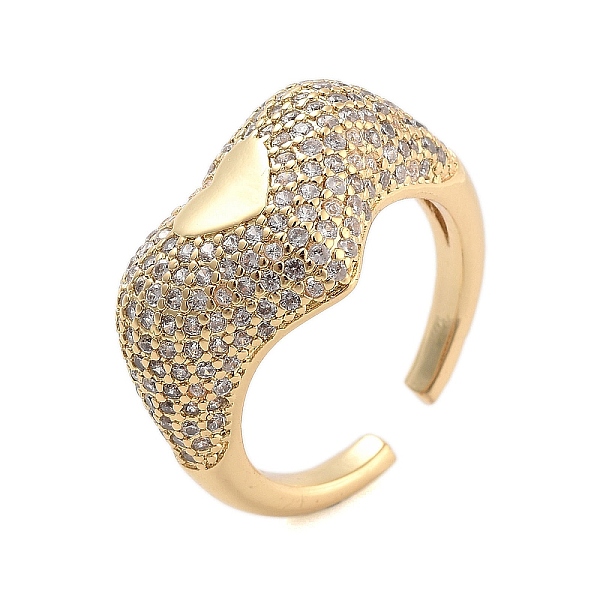 PandaHall Clear Cubic Zirconia Open Cuff Rings, Heart Brass Finger Rings for Women, Golden, 3mm, Adjustable Brass+Cubic Zirconia Heart Clear
PandaHall Clear Cubic Zirconia Open Cuff Rings, Heart Brass Finger Rings for Women, Golden, 3mm, Adjustable Brass+Cubic Zirconia Heart Clear