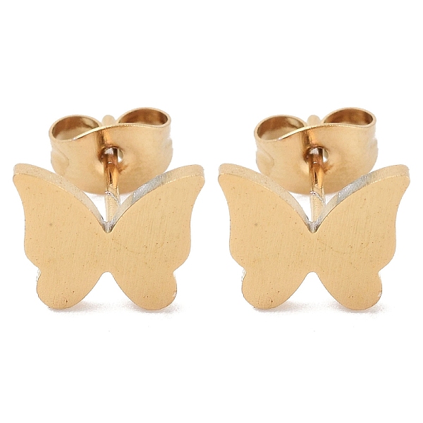 PandaHall Vacuum Plating 304 Stainless Steel Stud Earrings for Women, Butterfly, Golden, 8x9.5mm 304 Stainless Steel Butterfly
PandaHall Vacuum Plating 304 Stainless Steel Stud Earrings for Women, Butterfly, Golden, 8x9.5mm 304 Stainless Steel Butterfly
