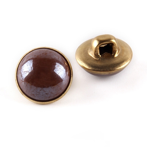 PandaHall 1-Hole Brass Resin Button, Flat Round, Coconut Brown, 10x8mm, Hole: 3x2.5mm Resin Flat Round
PandaHall 1-Hole Brass Resin Button, Flat Round, Coconut Brown, 10x8mm, Hole: 3x2.5mm Resin Flat Round