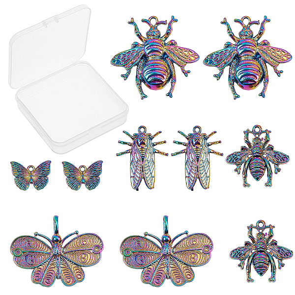 PandaHall SUNNYCLUE 10Pcs 5 Styles Plated Alloy Pendants, Cadmium Free & Lead Free, Butterfly & Bees & Cicada, Rainbow Color, 2pcs/style...
PandaHall SUNNYCLUE 10Pcs 5 Styles Plated Alloy Pendants, Cadmium Free & Lead Free, Butterfly & Bees & Cicada, Rainbow Color, 2pcs/style...