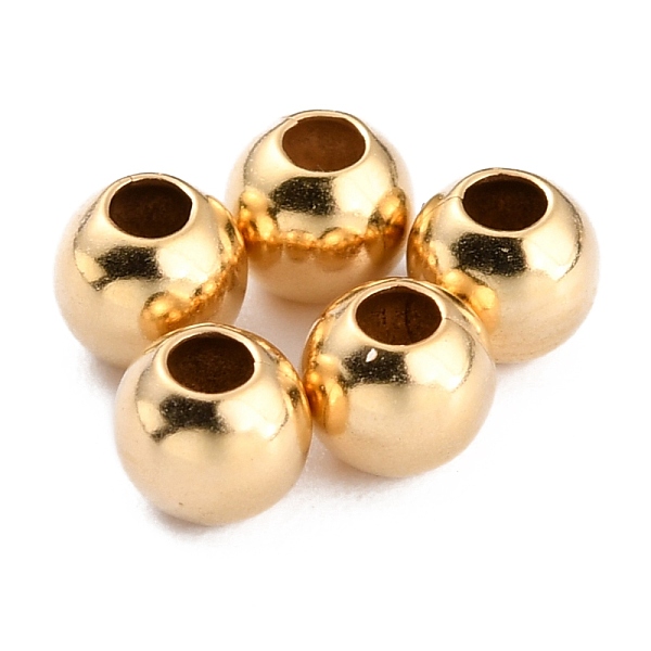 PandaHall Brass Spacer Beads, Long-Lasting Plated, Round, Real 24K Gold Plated, 4x3.5mm, Hole: 1.6mm Brass Round
PandaHall Brass Spacer Beads, Long-Lasting Plated, Round, Real 24K Gold Plated, 4x3.5mm, Hole: 1.6mm Brass Round