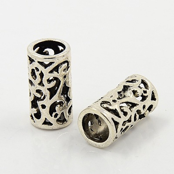 PandaHall Tibetan Style European Beads, Large Hole Beads, Lead Free and Cadmium Free, Column, Antique Silver, 11mm in diameter, 21.5mm thick...
PandaHall Tibetan Style European Beads, Large Hole Beads, Lead Free and Cadmium Free, Column, Antique Silver, 11mm in diameter, 21.5mm thick...