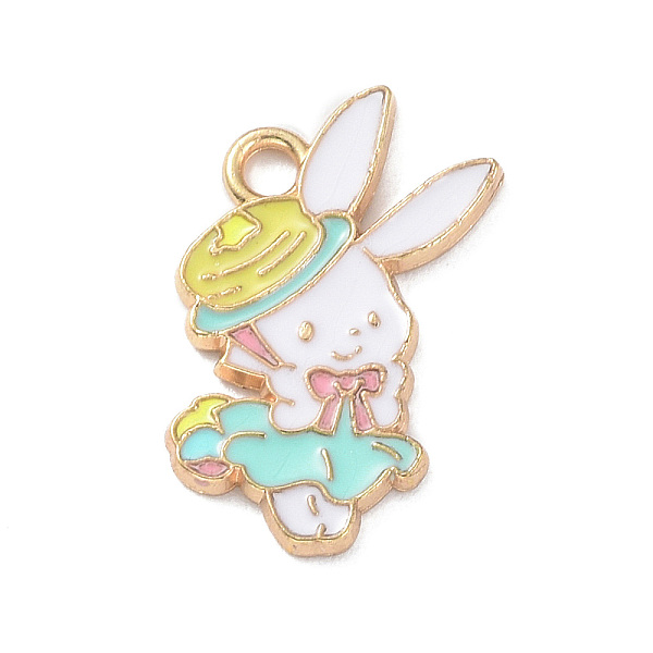 PandaHall Alloy Enamel Pendants, Light Gold, Rabbit Charm, Colorful, 19.5x14x1mm, Hole: 2mm Alloy+Enamel Rabbit
PandaHall Alloy Enamel Pendants, Light Gold, Rabbit Charm, Colorful, 19.5x14x1mm, Hole: 2mm Alloy+Enamel Rabbit