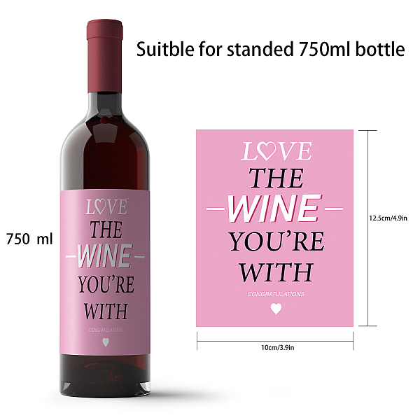 PandaHall SUPERDANT 14Sheets 7 Style Coated Paper Adhesive Sticker, Wine Bottle Adhesive Label, Wedding Theme, Rectangle, Mixed Patterns...
PandaHall SUPERDANT 14Sheets 7 Style Coated Paper Adhesive Sticker, Wine Bottle Adhesive Label, Wedding Theme, Rectangle, Mixed Patterns...