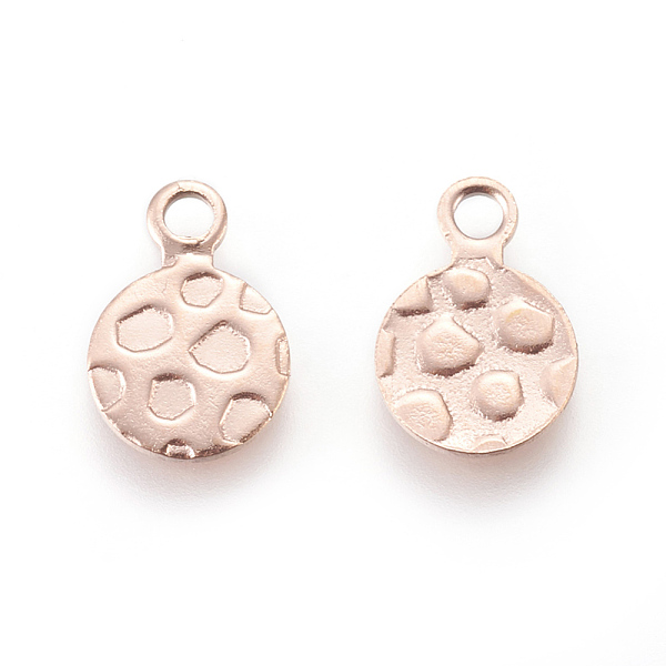 PandaHall Ion Plating(IP) 304 Stainless Steel Charms, Flat Round, Bumpy, Rose Gold, 11.5x8x0.7mm, Hole: 1.8mm 304 Stainless Steel Flat Round
PandaHall Ion Plating(IP) 304 Stainless Steel Charms, Flat Round, Bumpy, Rose Gold, 11.5x8x0.7mm, Hole: 1.8mm 304 Stainless Steel Flat Round
