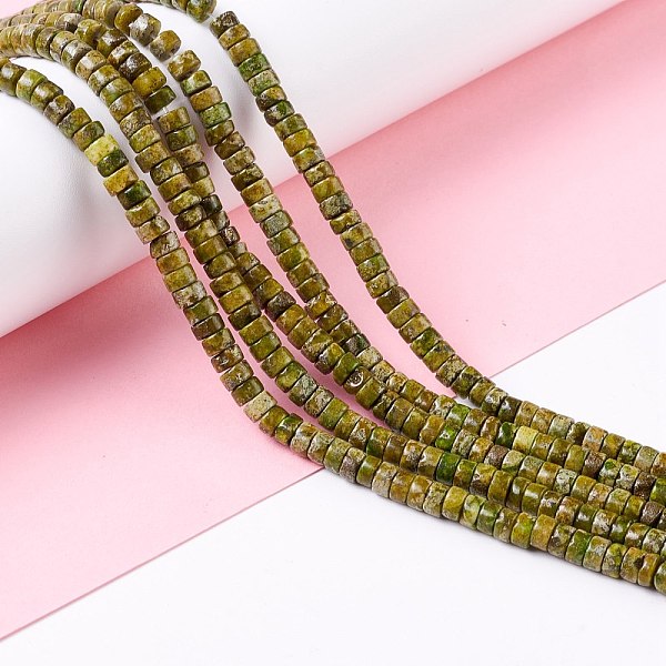 PandaHall Natural Pyrite Beads Stands, Dyed, Heishi Beads, Flat Round/Disc, 4x2mm, Hole: 0.8mm, about 159pcs/strand, 15.94 inch(40.5cm)...
PandaHall Natural Pyrite Beads Stands, Dyed, Heishi Beads, Flat Round/Disc, 4x2mm, Hole: 0.8mm, about 159pcs/strand, 15.94 inch(40.5cm)...