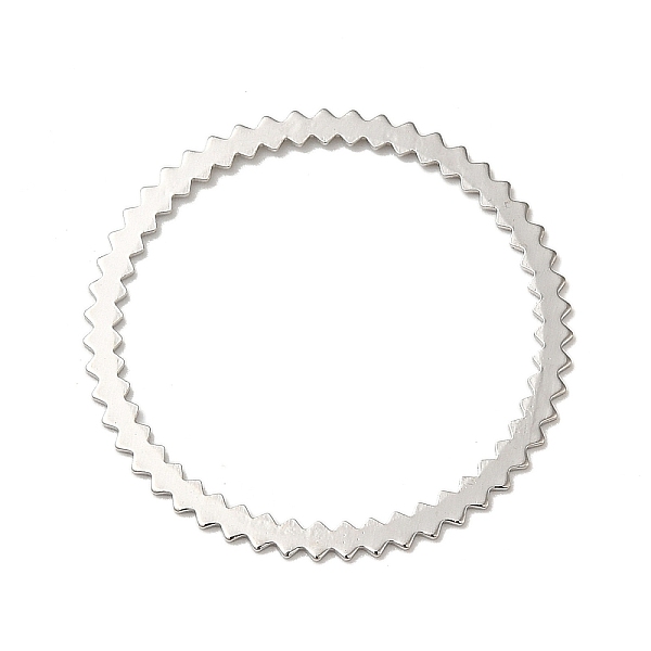 PandaHall Gear Ring Rack Plating Brass Linking Rings, Long-Lasting Plated, Platinum, 30x0.5mm, Inner Diameter: 25.5mm Brass Gear
PandaHall Gear Ring Rack Plating Brass Linking Rings, Long-Lasting Plated, Platinum, 30x0.5mm, Inner Diameter: 25.5mm Brass Gear