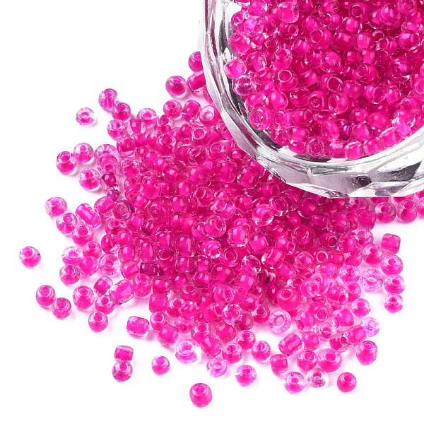 PandaHall 12/0 Glass Seed Beads, Transparent Inside Colours, Round Hole, Round, Camellia, 12/0, 2~2.5x1.5~2mm, Hole: 0.8mm, about..., Pink
PandaHall 12/0 Glass Seed Beads, Transparent Inside Colours, Round Hole, Round, Camellia, 12/0, 2~2.5x1.5~2mm, Hole: 0.8mm, about..., Pink
