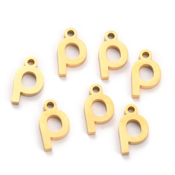 PandaHall 304 Stainless Steel Pendants, Matte Style, Greek Alphabet, Golden Color, Letter.R, Letter.R: 11.5x6.5x1.5mm, Hole: 1.5mm 304...
PandaHall 304 Stainless Steel Pendants, Matte Style, Greek Alphabet, Golden Color, Letter.R, Letter.R: 11.5x6.5x1.5mm, Hole: 1.5mm 304...