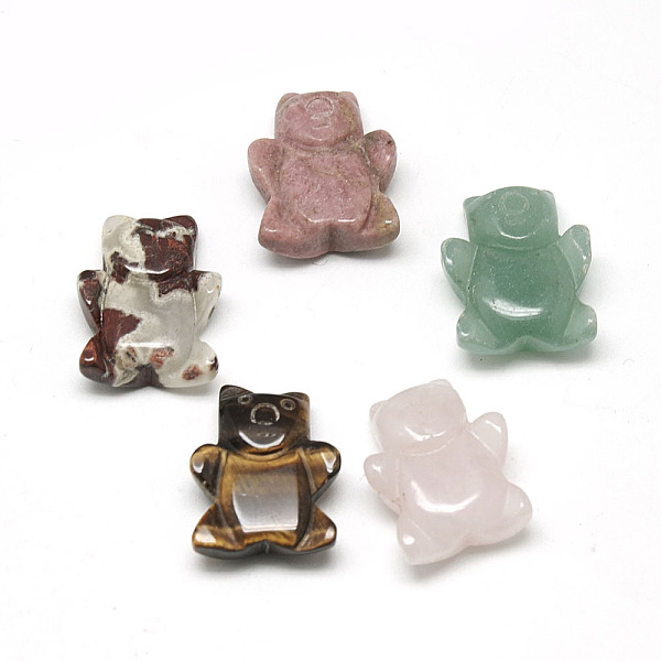 PandaHall Natural & Synthetic Mixed Stone Beads, Half Drilled Beads, Bear, 21~22x16~18x6~8mm, Half Hole: 1mm Mixed Stone Bear
PandaHall Natural & Synthetic Mixed Stone Beads, Half Drilled Beads, Bear, 21~22x16~18x6~8mm, Half Hole: 1mm Mixed Stone Bear