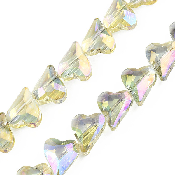 PandaHall Electroplate Transparent Glass Beads Strands, Faceted, Heart, Champagne Yellow, 12x10x5mm, Hole: 1mm, about 60Pcs/strand, 24.41...
PandaHall Electroplate Transparent Glass Beads Strands, Faceted, Heart, Champagne Yellow, 12x10x5mm, Hole: 1mm, about 60Pcs/strand, 24.41...