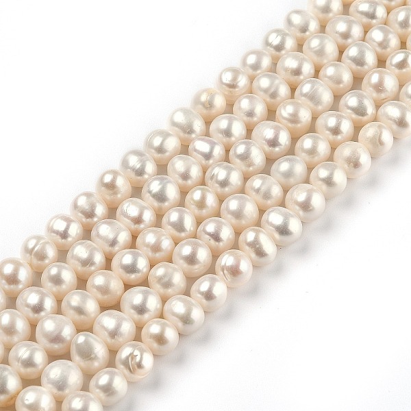 PandaHall Natural Cultured Freshwater Pearl Beads Strands, Round, Bisque, 7~8x7.5~9mm, Hole: 0.6mm, about 48pcs/strand, 14.17 inch(36cm)..., Orange
PandaHall Natural Cultured Freshwater Pearl Beads Strands, Round, Bisque, 7~8x7.5~9mm, Hole: 0.6mm, about 48pcs/strand, 14.17 inch(36cm)..., Orange