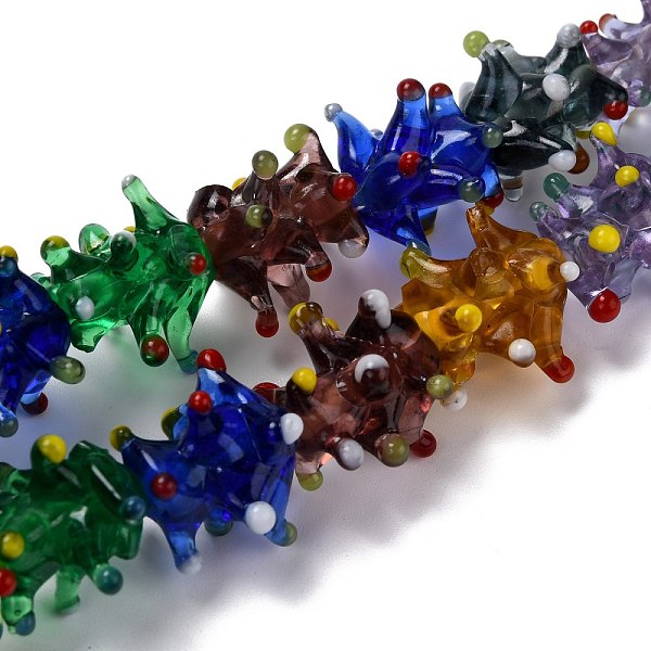 PandaHall Handmade Lampwork Beads Strands, Sea Urchin, Colorful, 16~18.5x19~20x19~20mm, Hole: 1.5~2mm, about 20pcs/strand, 12.99 inch(33cm)...
PandaHall Handmade Lampwork Beads Strands, Sea Urchin, Colorful, 16~18.5x19~20x19~20mm, Hole: 1.5~2mm, about 20pcs/strand, 12.99 inch(33cm)...
