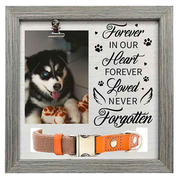 PandaHall MDF Pet Photo Frames, for Tabletop Display Photo Frame, Square with Word, Black, Paw Print, 230x230mm Wood Paw Print Black
PandaHall MDF Pet Photo Frames, for Tabletop Display Photo Frame, Square with Word, Black, Paw Print, 230x230mm Wood Paw Print Black