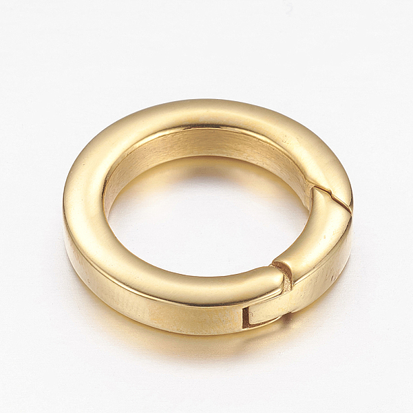 PandaHall 304 Stainless Steel Spring Gate Rings, O Rings, Ring, Golden, 21x4mm, Inner Diameter: 14mm 304 Stainless Steel
PandaHall 304 Stainless Steel Spring Gate Rings, O Rings, Ring, Golden, 21x4mm, Inner Diameter: 14mm 304 Stainless Steel