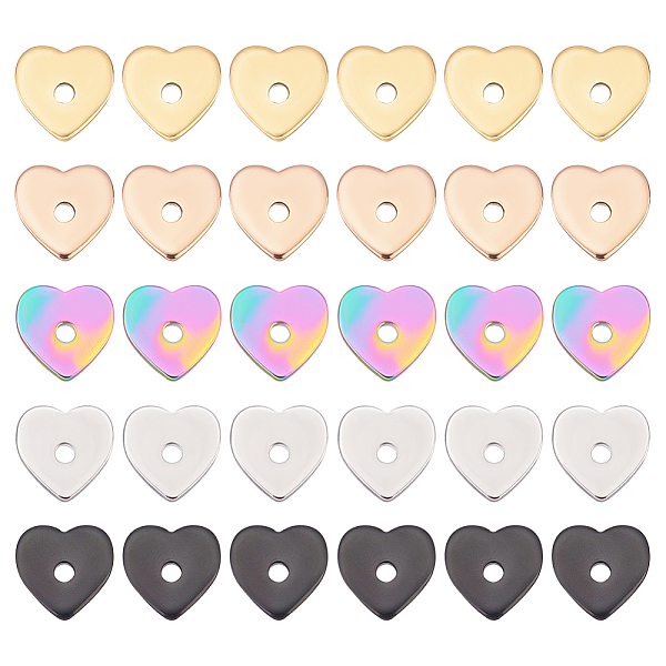 PandaHall Unicraftale 60Pcs 5 Colors 304 Stainless Steel Beads, Heart, Mixed Color, 8x8x1mm, Hole: 1.5mm, 12pcs/color 304 Stainless Steel...
PandaHall Unicraftale 60Pcs 5 Colors 304 Stainless Steel Beads, Heart, Mixed Color, 8x8x1mm, Hole: 1.5mm, 12pcs/color 304 Stainless Steel...