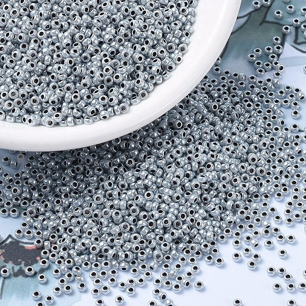 PandaHall MIYUKI Round Rocailles Beads, Japanese Seed Beads, (RR540) Opaque Light Smoke Ceylon, 11/0, 2x1.3mm, Hole: 0.8mm, about..., Gray
PandaHall MIYUKI Round Rocailles Beads, Japanese Seed Beads, (RR540) Opaque Light Smoke Ceylon, 11/0, 2x1.3mm, Hole: 0.8mm, about..., Gray