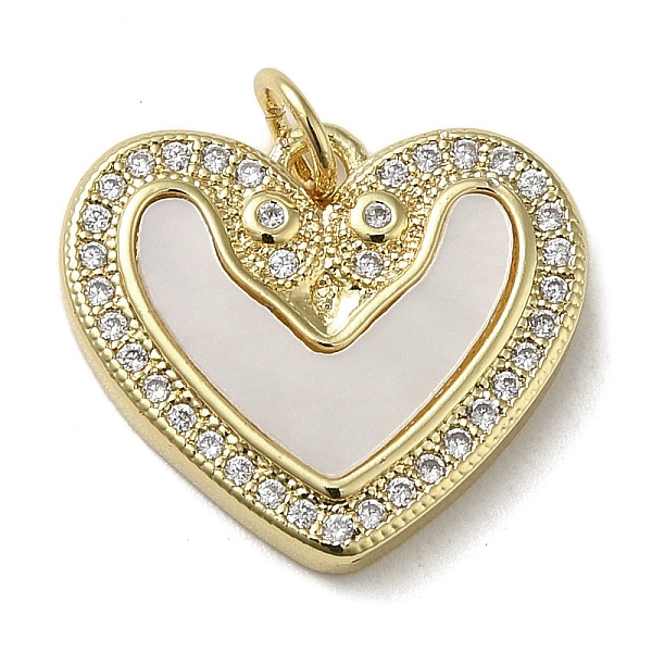 PandaHall Brass Micro Pave Cubic Zirconia Pendants, with Shell, Heart, Real 18K Gold Plated, 16x18x3mm, Hole: 3.4mm Brass+Cubic..., Clear
PandaHall Brass Micro Pave Cubic Zirconia Pendants, with Shell, Heart, Real 18K Gold Plated, 16x18x3mm, Hole: 3.4mm Brass+Cubic..., Clear