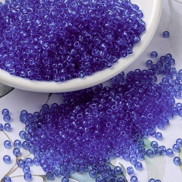 PandaHall MIYUKI Round Rocailles Beads, Japanese Seed Beads, (RR159D) Transparent Cornflower Blue, 8/0, 3mm, Hole: 1mm, about 422~455pcs/10g...
PandaHall MIYUKI Round Rocailles Beads, Japanese Seed Beads, (RR159D) Transparent Cornflower Blue, 8/0, 3mm, Hole: 1mm, about 422~455pcs/10g...