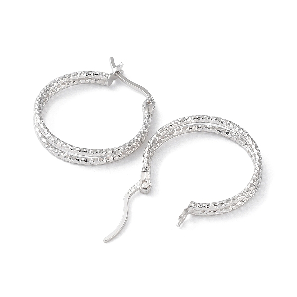 PandaHall Rhodium Plated 925 Sterling Silver Hoop Earrings, Double Layer Rings, with S925 Stamp, Real Platinum Plated, 25x3x20.5mm Sterling...
PandaHall Rhodium Plated 925 Sterling Silver Hoop Earrings, Double Layer Rings, with S925 Stamp, Real Platinum Plated, 25x3x20.5mm Sterling...