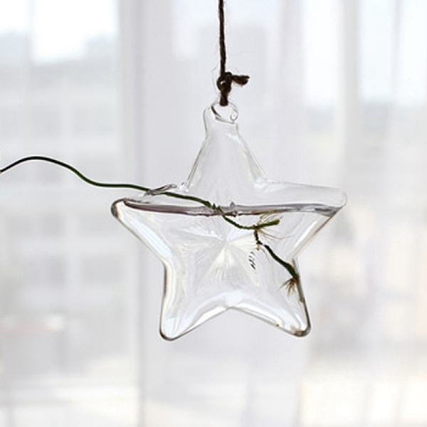 PandaHall Hanging Glass Plants Planters, Transparent Hydroponic Glass Vase for Indoor Garden Home Decoration, Star, 100x100mm Glass Star
PandaHall Hanging Glass Plants Planters, Transparent Hydroponic Glass Vase for Indoor Garden Home Decoration, Star, 100x100mm Glass Star