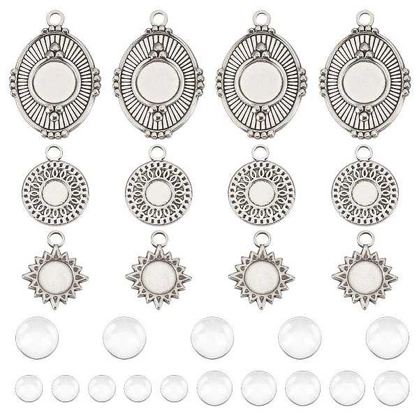 PandaHall UNICRAFTALE 18 Sets Pendant Trays 3 Styles Bezel Pendant with Glass Cabochons 304 Stainless Steel Rhinestone Oval Cabochon Pendant..., Clear
PandaHall UNICRAFTALE 18 Sets Pendant Trays 3 Styles Bezel Pendant with Glass Cabochons 304 Stainless Steel Rhinestone Oval Cabochon Pendant..., Clear