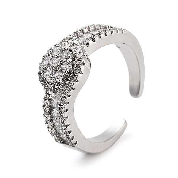 PandaHall Rack Plating Brass Micro Pave Cubic Zirconia Round Open Cuff Rings for Women, Long-Lasting Plated, Cadmium Free & Lead Free...
PandaHall Rack Plating Brass Micro Pave Cubic Zirconia Round Open Cuff Rings for Women, Long-Lasting Plated, Cadmium Free & Lead Free...
