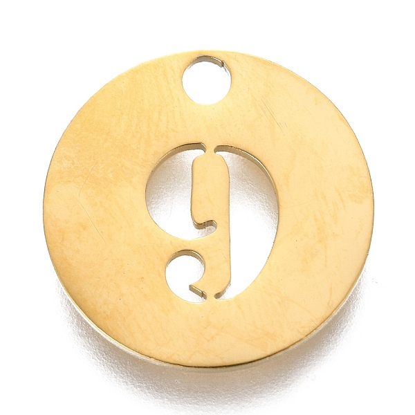PandaHall 304 Stainless Steel Pendants, Cut-Out, Hollow, Flat Round with Number, Golden, Num.9, 19x1.5mm, Hole: 2.5mm Stainless Steel Number
PandaHall 304 Stainless Steel Pendants, Cut-Out, Hollow, Flat Round with Number, Golden, Num.9, 19x1.5mm, Hole: 2.5mm Stainless Steel Number