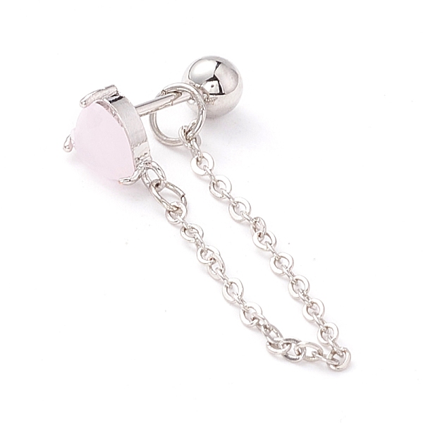 PandaHall Heart Cat Eye Stud Earrings for Women, Alloy Chain Dangle Earrings with Screw Back Ball Tragus, Platinum, 7x5.5x3.3mm, Pin: 0.7mm...
PandaHall Heart Cat Eye Stud Earrings for Women, Alloy Chain Dangle Earrings with Screw Back Ball Tragus, Platinum, 7x5.5x3.3mm, Pin: 0.7mm...