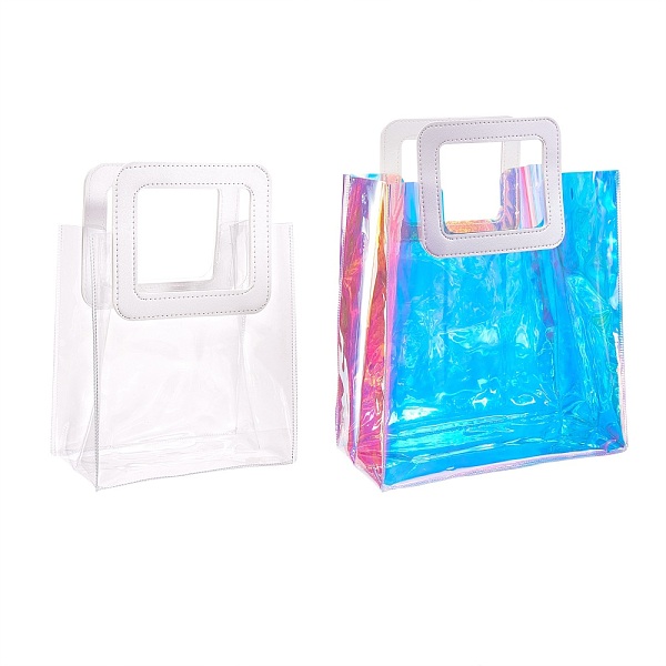PandaHall PVC Laser Transparent Bag, Tote Bag, with PU Leather Handles, for Gift or Present Packaging, Rectangle, White, Finished Product...
PandaHall PVC Laser Transparent Bag, Tote Bag, with PU Leather Handles, for Gift or Present Packaging, Rectangle, White, Finished Product...