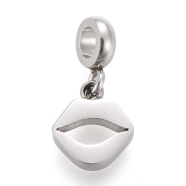 PandaHall 304 Stainless Steel Charms, with Tube Bails, Manual Polishing, Lip, Stainless Steel Color, 13.6mm, Pendant: 7.3x6.4x1.8mm, Hole...
PandaHall 304 Stainless Steel Charms, with Tube Bails, Manual Polishing, Lip, Stainless Steel Color, 13.6mm, Pendant: 7.3x6.4x1.8mm, Hole...