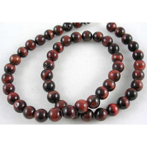 PandaHall 15~16 inch Round Gemstone Strand, Red Tiger Eye, Dyed & Heated, 8mm in diameter, hole: 1mm, about 50pcs/strand, 15~16 inch/strand...
PandaHall 15~16 inch Round Gemstone Strand, Red Tiger Eye, Dyed & Heated, 8mm in diameter, hole: 1mm, about 50pcs/strand, 15~16 inch/strand...