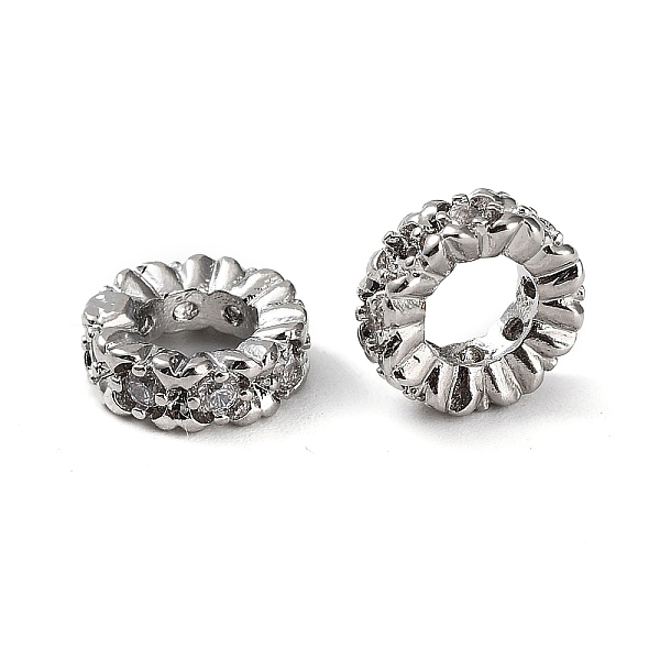 PandaHall Rack Plating Brass Micro Pave Cubic Zirconia European Beads, Large Hole Beads, Cadmium Free & Lead Free, Long-Lasting Plated, Ring...
PandaHall Rack Plating Brass Micro Pave Cubic Zirconia European Beads, Large Hole Beads, Cadmium Free & Lead Free, Long-Lasting Plated, Ring...