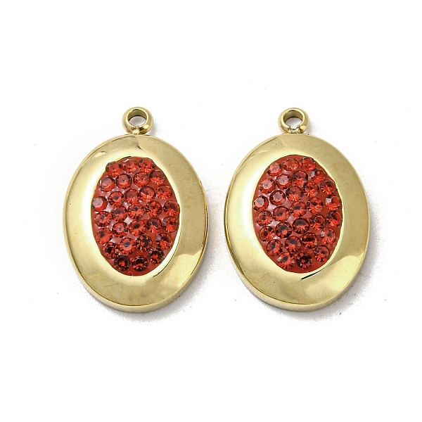 PandaHall 304 Stainless Steel Enamel Pendants, with Light Siam Rhinestone, Oval Charms, Real 14K Gold Plated, 17x11.5x3mm, Hole: 1.4mm Alloy..., Red
PandaHall 304 Stainless Steel Enamel Pendants, with Light Siam Rhinestone, Oval Charms, Real 14K Gold Plated, 17x11.5x3mm, Hole: 1.4mm Alloy..., Red