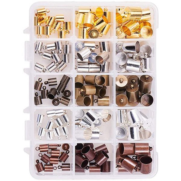 PandaHall 1 Box Brass Cord Ends Mixed Color Cord Terminators Metal Cord Ends for Jewelry Making 14x10.8x3cm Brass Multicolor
PandaHall 1 Box Brass Cord Ends Mixed Color Cord Terminators Metal Cord Ends for Jewelry Making 14x10.8x3cm Brass Multicolor
