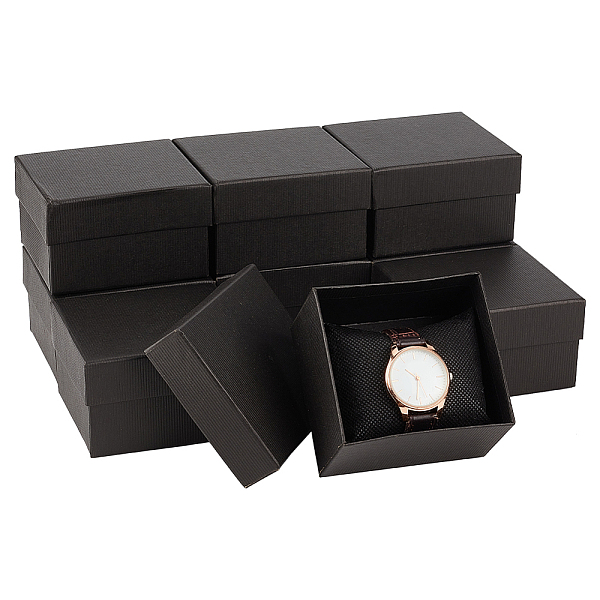 PandaHall 10 Pcs Watch Box with Pillow, 3.19x3.46x2.09 Inch Wristwatch Gift Case Box Cardboard Watch Boxes Jewelry Gift Boxes for Watch..., Black
PandaHall 10 Pcs Watch Box with Pillow, 3.19x3.46x2.09 Inch Wristwatch Gift Case Box Cardboard Watch Boxes Jewelry Gift Boxes for Watch..., Black