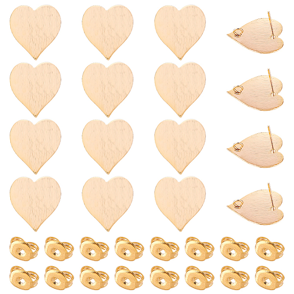 PandaHall DICOSMETIC 16Pcs Golden Heart Posts Stud Earring Love Heart Ear Stud Ear StudSupplies with Loop Brass Earring Post with Loop for...
PandaHall DICOSMETIC 16Pcs Golden Heart Posts Stud Earring Love Heart Ear Stud Ear StudSupplies with Loop Brass Earring Post with Loop for...