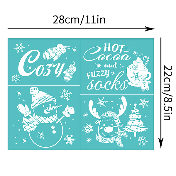 PandaHall OLYCRAFT 2Pcs Self-Adhesive Silk Screen Printing Stencil Reusable Mesh Transfers Stencil Christmas Theme Silk Screen Stencil for..., Green
PandaHall OLYCRAFT 2Pcs Self-Adhesive Silk Screen Printing Stencil Reusable Mesh Transfers Stencil Christmas Theme Silk Screen Stencil for..., Green