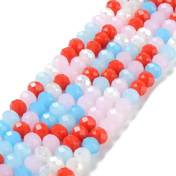 PandaHall Glass Beads Strands, Faceted, Rondelle, Orange Red, 8x6mm, Hole: 1mm, about 65~68pcs/strand, 15.7~16.1 inch(40~41cm) Glass...
PandaHall Glass Beads Strands, Faceted, Rondelle, Orange Red, 8x6mm, Hole: 1mm, about 65~68pcs/strand, 15.7~16.1 inch(40~41cm) Glass...