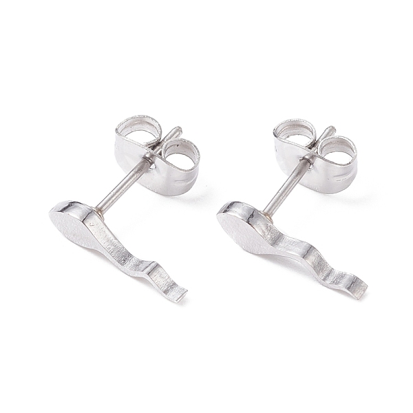 PandaHall Tadpole Shape 304 Stainless Steel Stud Earrings for Women, Stainless Steel Color, 11.5x3mm, Pin: 0.7mm 304 Stainless Steel Other...
PandaHall Tadpole Shape 304 Stainless Steel Stud Earrings for Women, Stainless Steel Color, 11.5x3mm, Pin: 0.7mm 304 Stainless Steel Other...