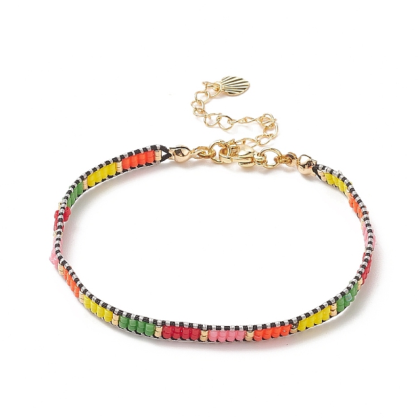 PandaHall Handmade Japanese Seed Baided Beaded Bracelet for Women, Colorful, 7-3/8 inch(18.8cm) Glass
PandaHall Handmade Japanese Seed Baided Beaded Bracelet for Women, Colorful, 7-3/8 inch(18.8cm) Glass
