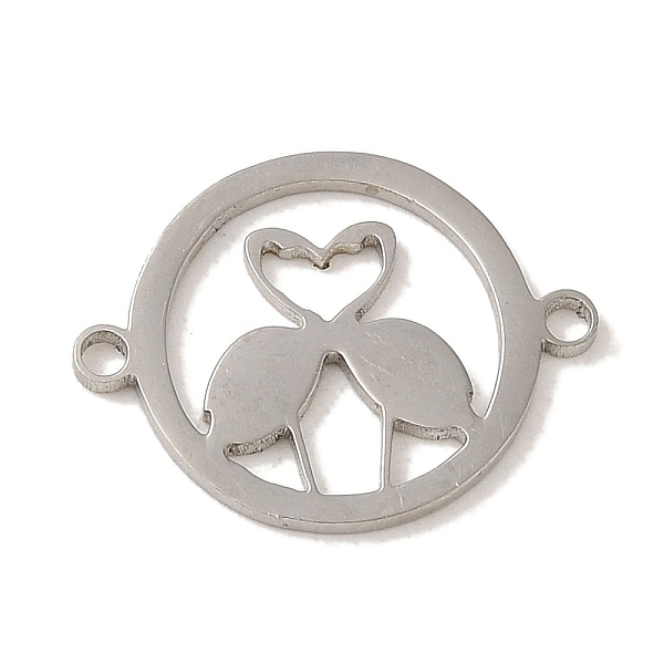 PandaHall 201 Stainless Steel Hollow Flat Round Links, Flamingo Shape Connector Charms, Stainless Steel Color, 13.8x18x1mm, Hole: 1.4mm 201...
PandaHall 201 Stainless Steel Hollow Flat Round Links, Flamingo Shape Connector Charms, Stainless Steel Color, 13.8x18x1mm, Hole: 1.4mm 201...