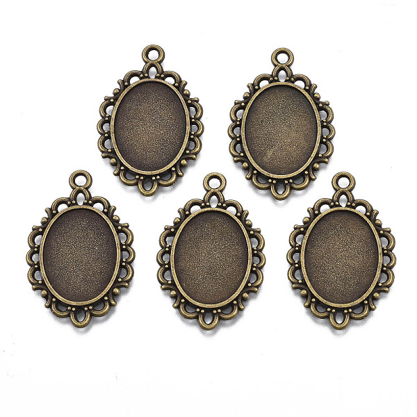 PandaHall Filigree Wrap Oval Alloy Pendant Cabochon Settings, Cadmium Free & Nickel Free & Lead Free, Antique Bronze, Tray: 18x13mm...
PandaHall Filigree Wrap Oval Alloy Pendant Cabochon Settings, Cadmium Free & Nickel Free & Lead Free, Antique Bronze, Tray: 18x13mm...