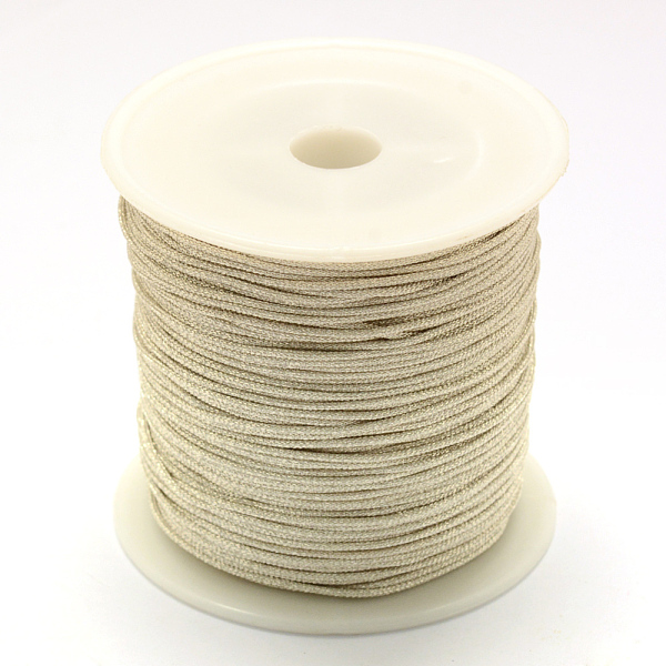 PandaHall Nylon Thread, with Metallic Cords, Silver, 0.8mm, about 71.08 yards(65m)/roll Nylon+Metallic Cord Silver
PandaHall Nylon Thread, with Metallic Cords, Silver, 0.8mm, about 71.08 yards(65m)/roll Nylon+Metallic Cord Silver